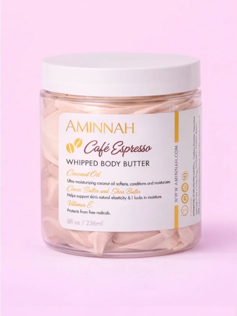 NWT Aminnah Café Espresso Whipped Body Butter retails $38.00 USD